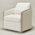 Claude Bouclé Swivel Barrel Chair - Cozy Modern Swivel Chair | Swivel Accent Chair for Living Room | Kinwell Furniture | Swivel Armchair with Bouclé Fabric